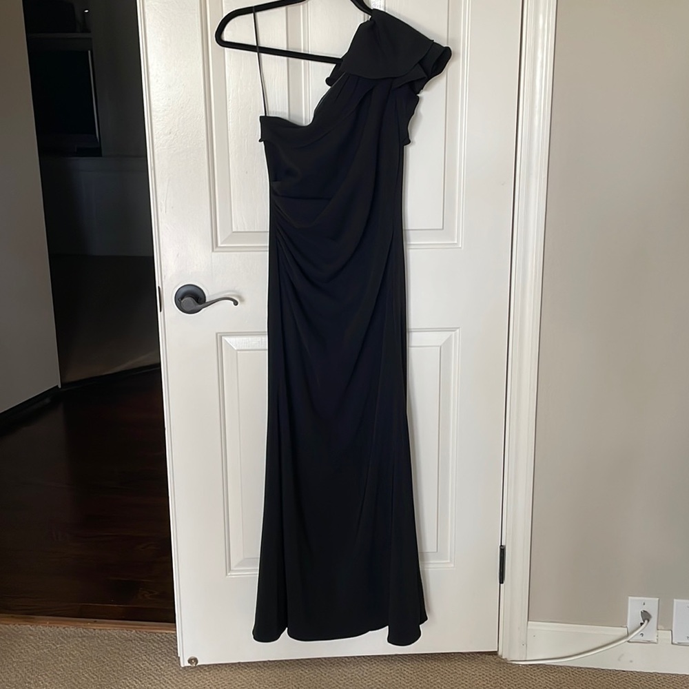 Slate and willow black gown